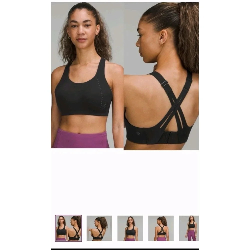 Lululemon Air Support Sports‎ Bra Womens 36DDD Athletic High Support Running - Picture 3 of 5